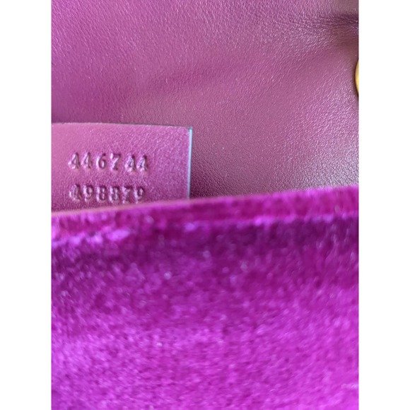 Gucci Velvet Matelasse Embroidered Mini GG Marmont - Picture 8 of 11